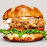 Fried chicken burger